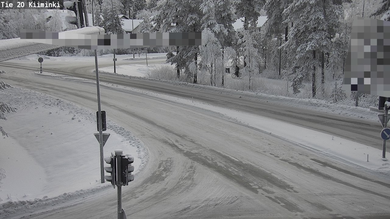 Weather Camera Image Väg 20 Uleåborg Kiiminki, Oulu, Pohjois-Pohjanmaa