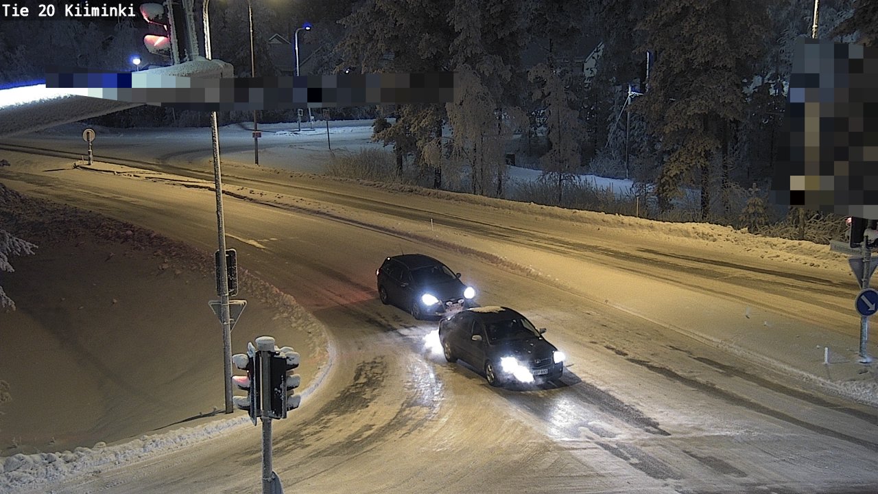Weather Camera Image Väg 20 Uleåborg Kiiminki, Oulu, Pohjois-Pohjanmaa