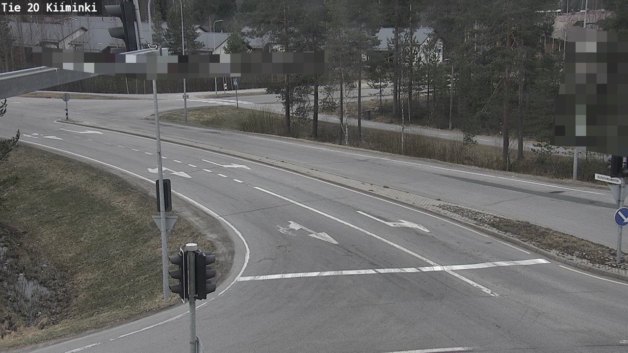 Weather Camera Image Väg 20 Uleåborg Kiiminki, Oulu, Pohjois-Pohjanmaa