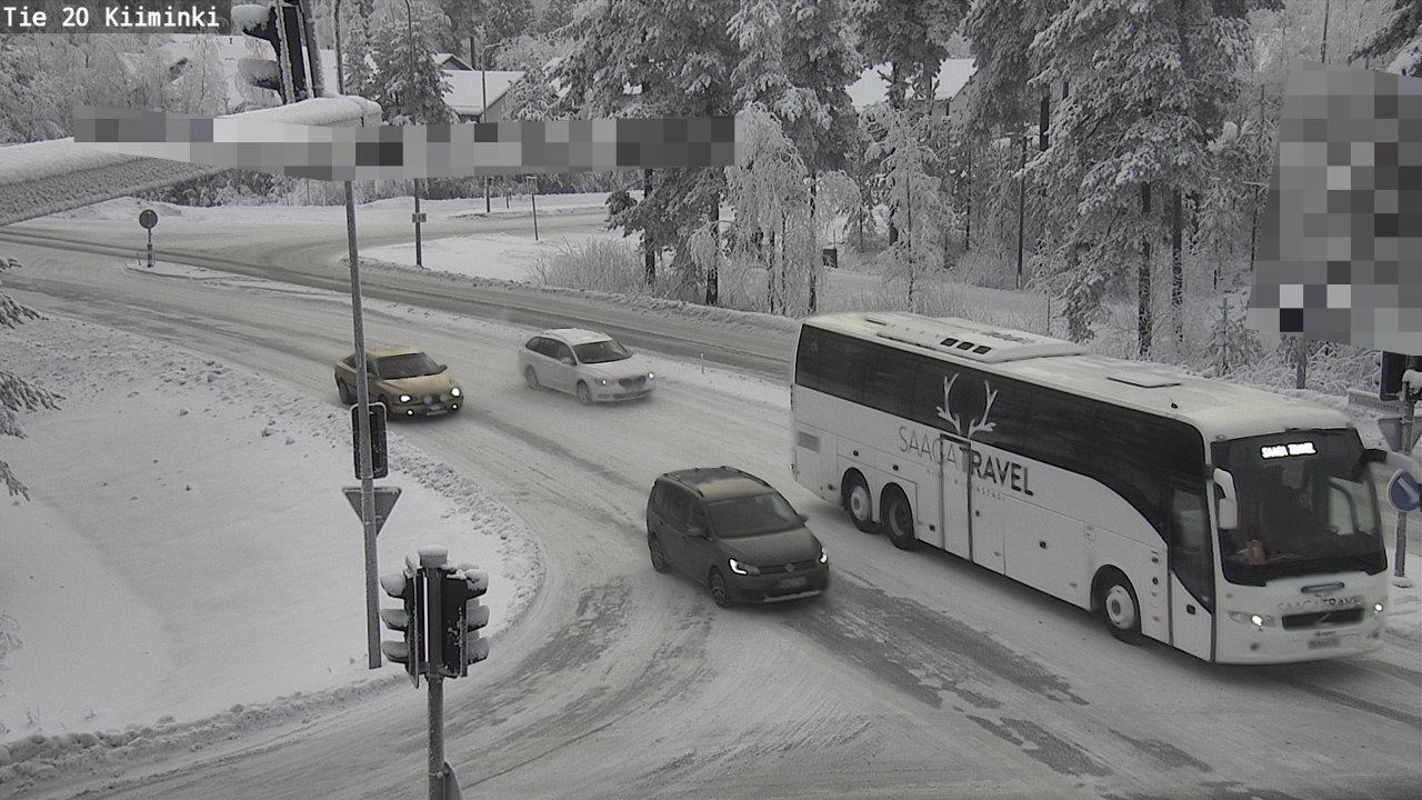 Weather Camera Image Väg 20 Uleåborg Kiiminki, Oulu, Pohjois-Pohjanmaa