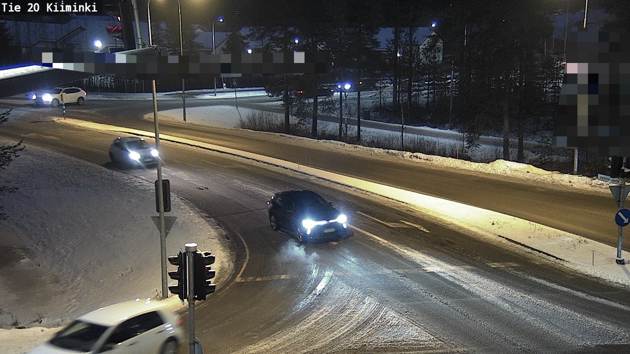 Weather Camera Image Väg 20 Uleåborg Kiiminki, Oulu, Pohjois-Pohjanmaa