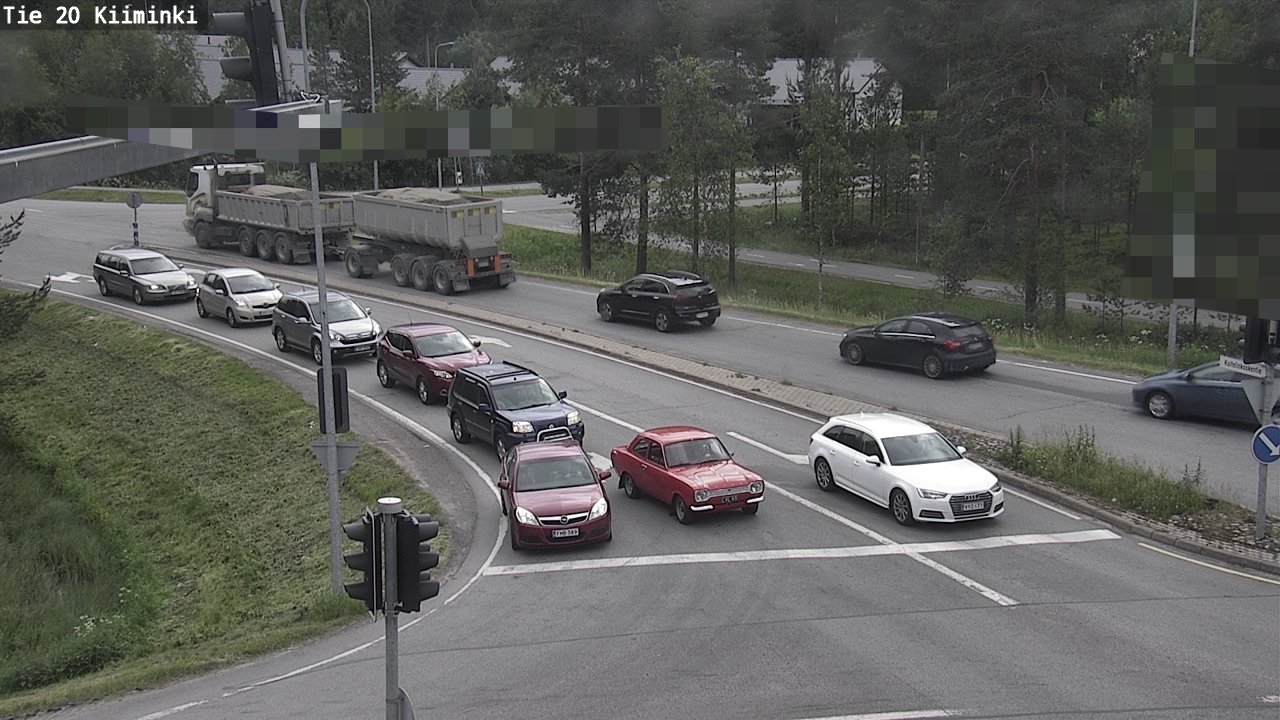 Weather Camera Image Väg 20 Uleåborg Kiiminki, Oulu, Pohjois-Pohjanmaa