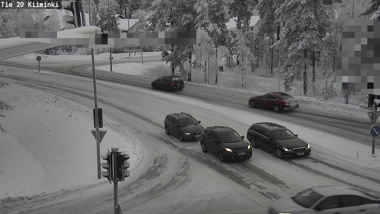 Weather Camera Image Väg 20 Uleåborg Kiiminki, Oulu, Pohjois-Pohjanmaa