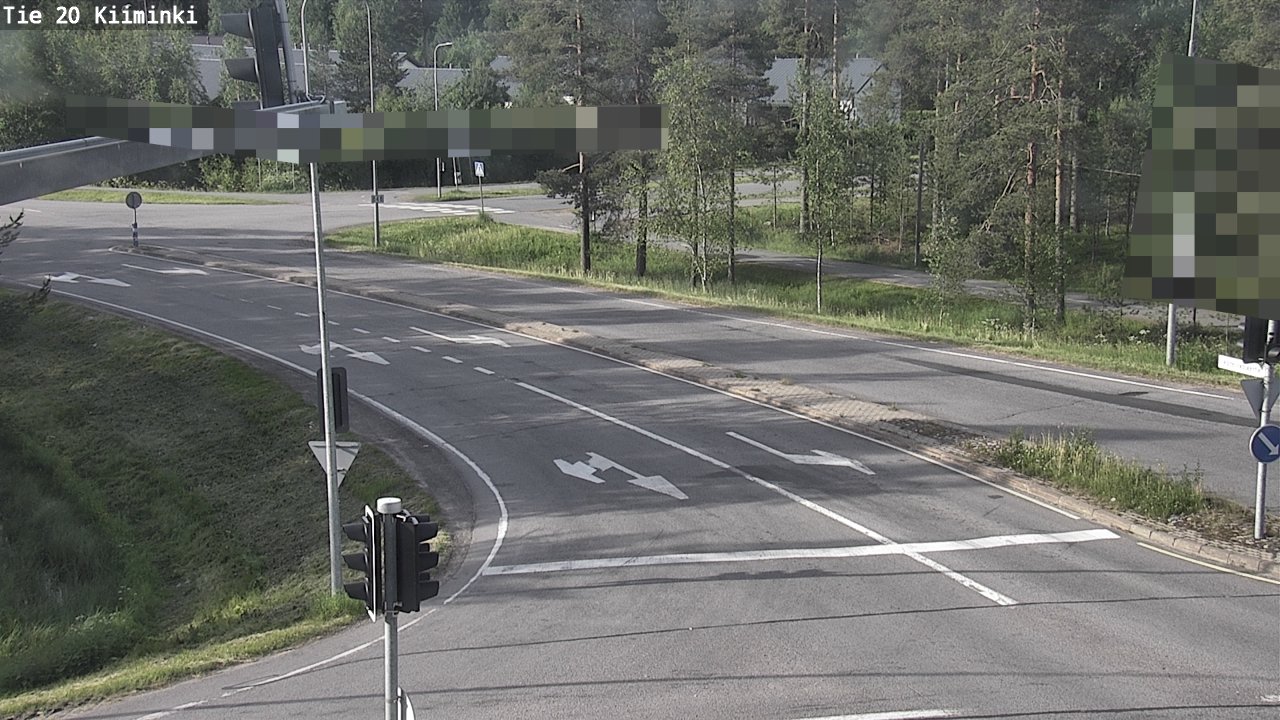 Weather Camera Image Väg 20 Uleåborg Kiiminki, Oulu, Pohjois-Pohjanmaa