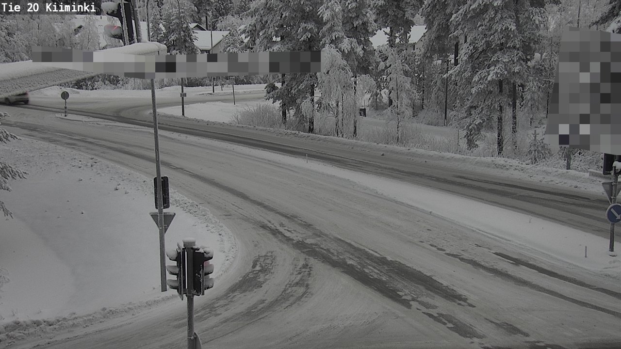 Weather Camera Image Väg 20 Uleåborg Kiiminki, Oulu, Pohjois-Pohjanmaa