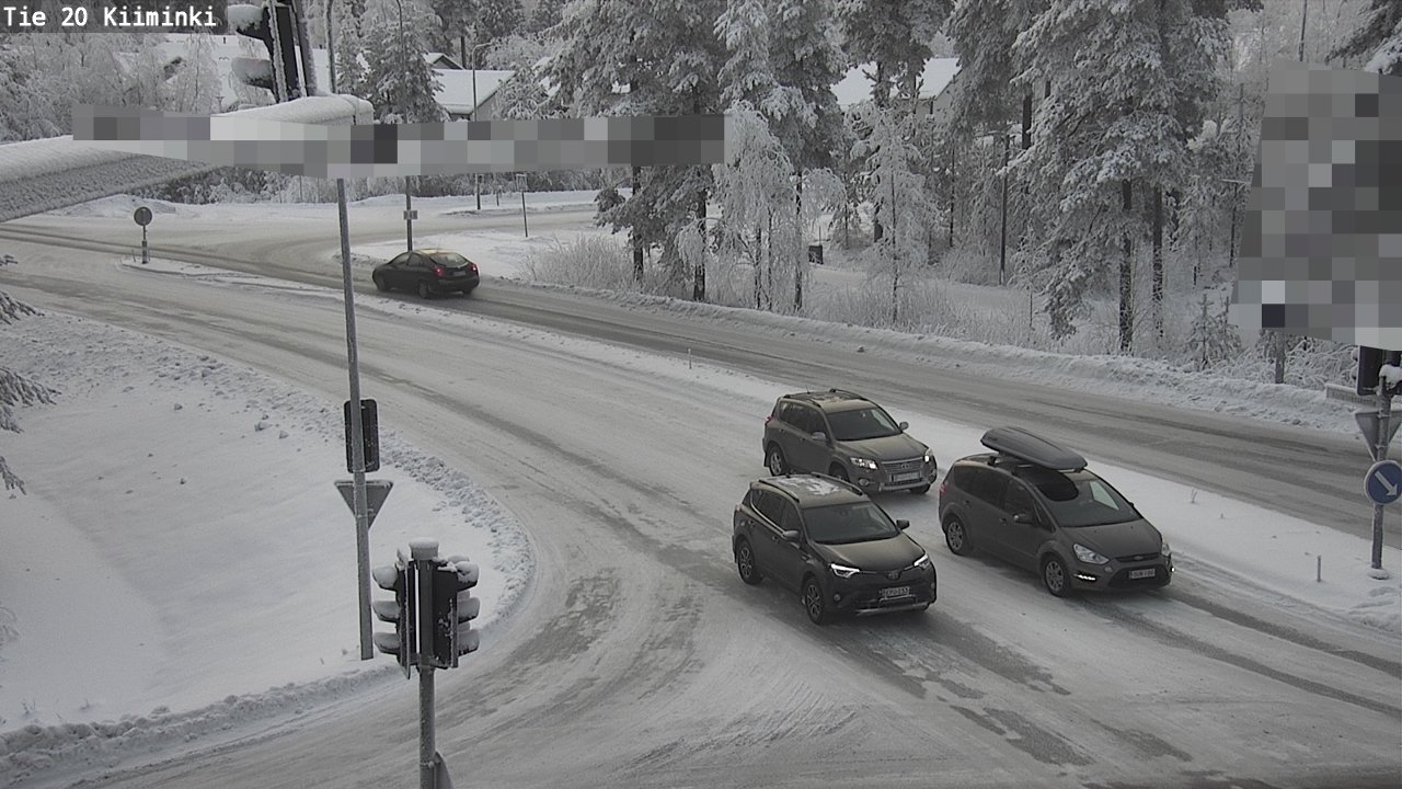 Weather Camera Image Väg 20 Uleåborg Kiiminki, Oulu, Pohjois-Pohjanmaa