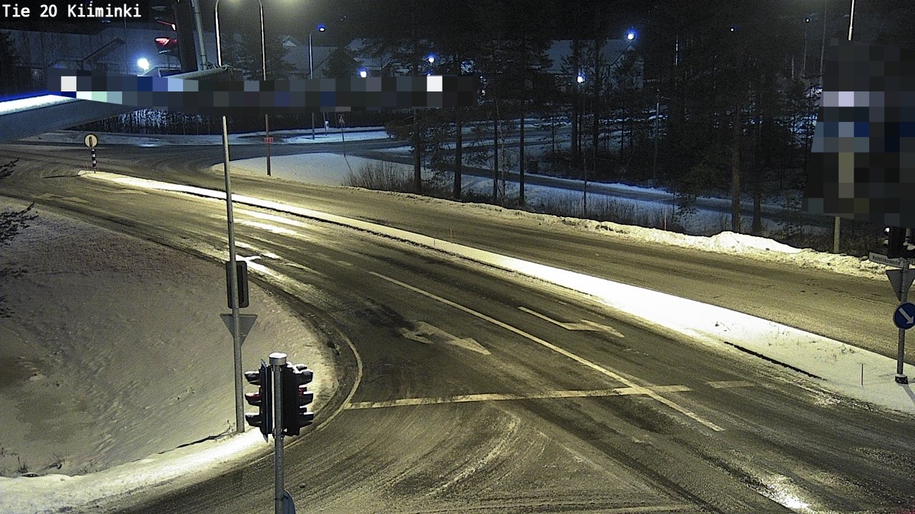 Weather Camera Image Road 20 Oulu Kiiminki, Oulu, Pohjois-Pohjanmaa