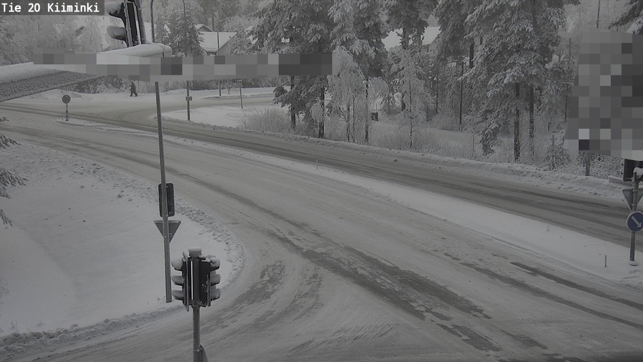 Weather Camera Image Väg 20 Uleåborg Kiiminki, Oulu, Pohjois-Pohjanmaa