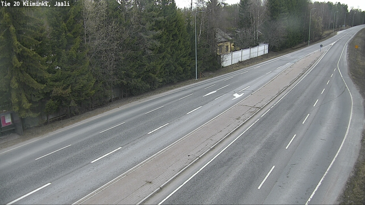Weather Camera Image Road 20 Oulu Kiiminki, Jääli, Oulu, Pohjois-Pohjanmaa