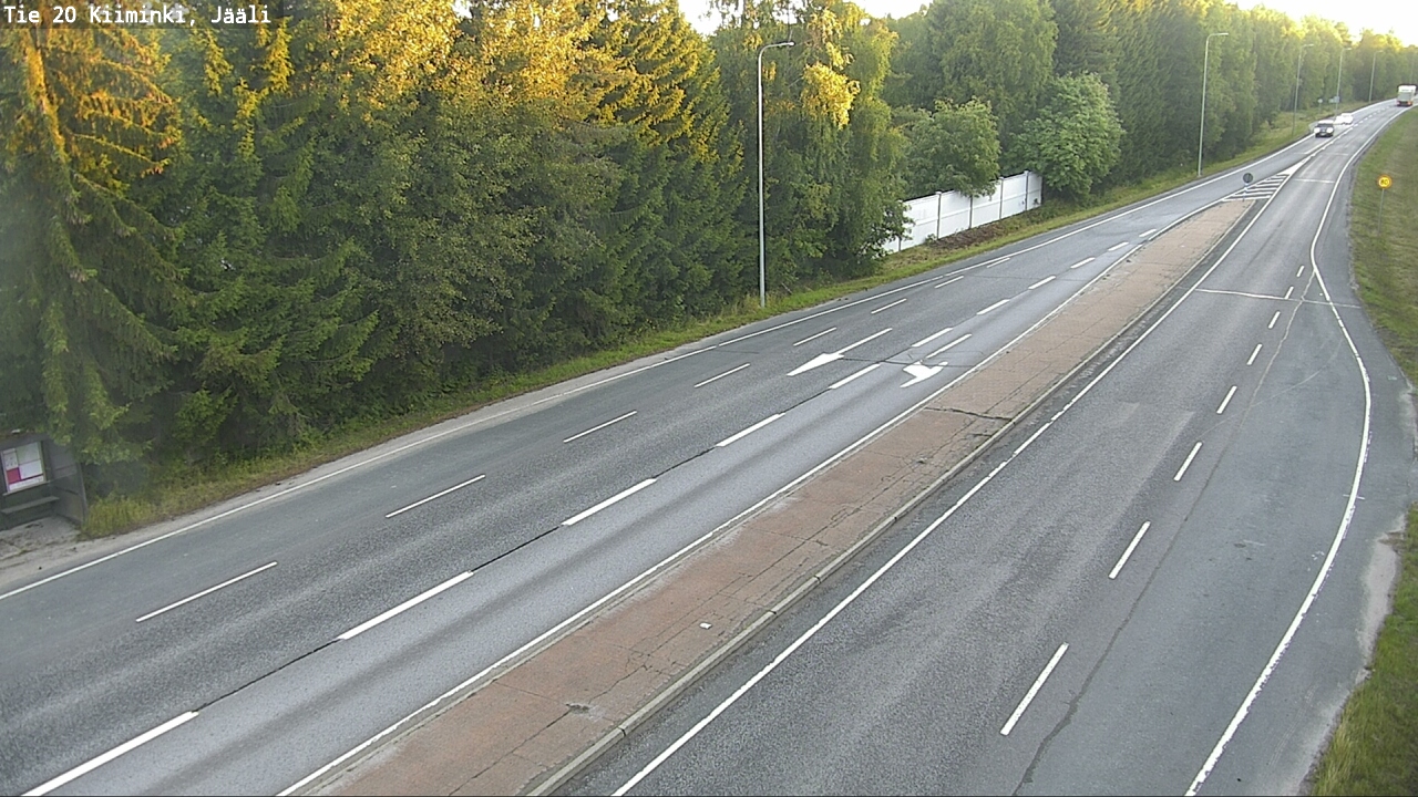 Weather Camera Image Väg 20 Uleåborg Kiiminki, Jääli, Oulu, Pohjois-Pohjanmaa