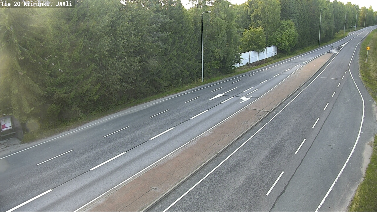 Weather Camera Image Väg 20 Uleåborg Kiiminki, Jääli, Oulu, Pohjois-Pohjanmaa
