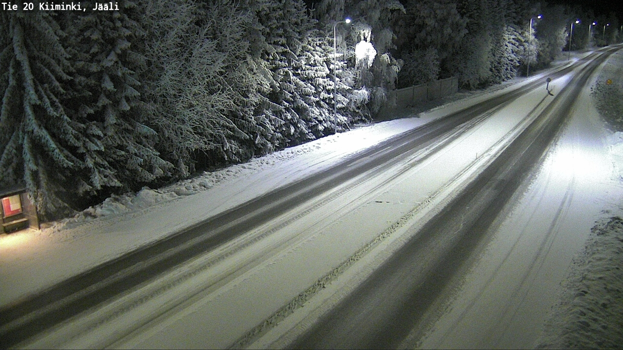 Weather Camera Image Väg 20 Uleåborg Kiiminki, Jääli, Oulu, Pohjois-Pohjanmaa