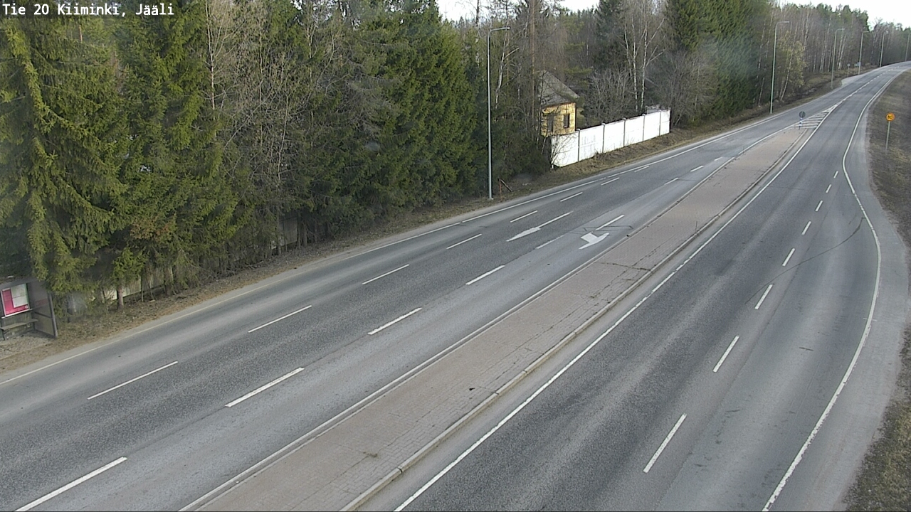 Weather Camera Image Road 20 Oulu Kiiminki, Jääli, Oulu, Pohjois-Pohjanmaa