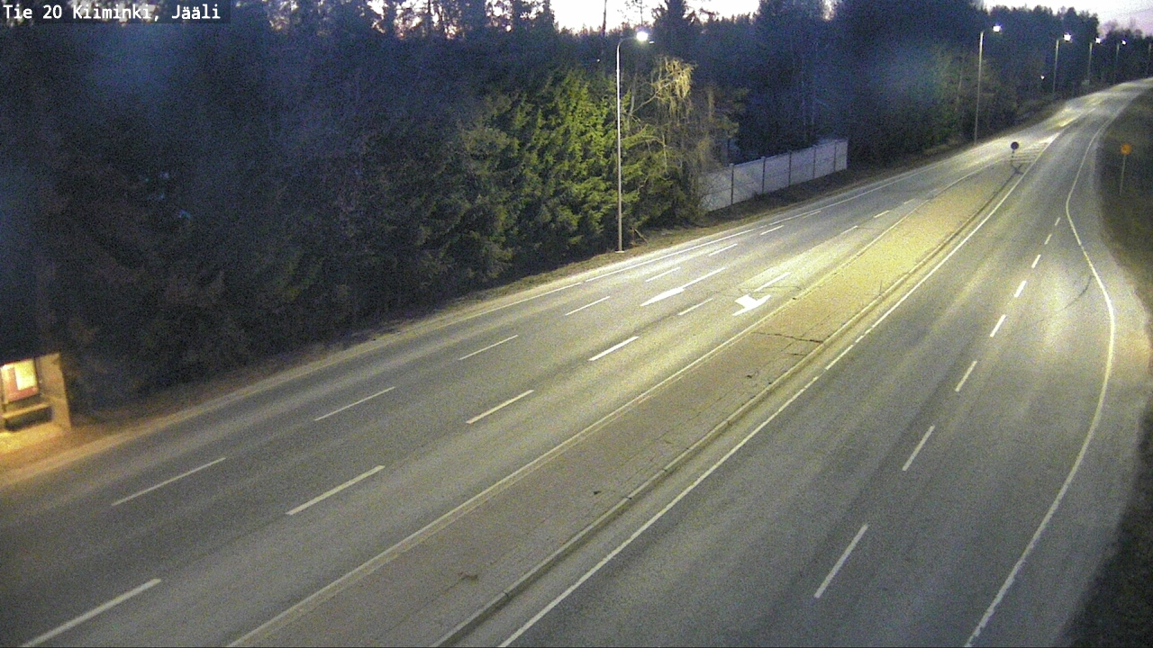 Weather Camera Image Väg 20 Uleåborg Kiiminki, Jääli, Oulu, Pohjois-Pohjanmaa