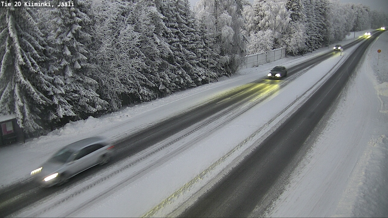 Weather Camera Image Väg 20 Uleåborg Kiiminki, Jääli, Oulu, Pohjois-Pohjanmaa