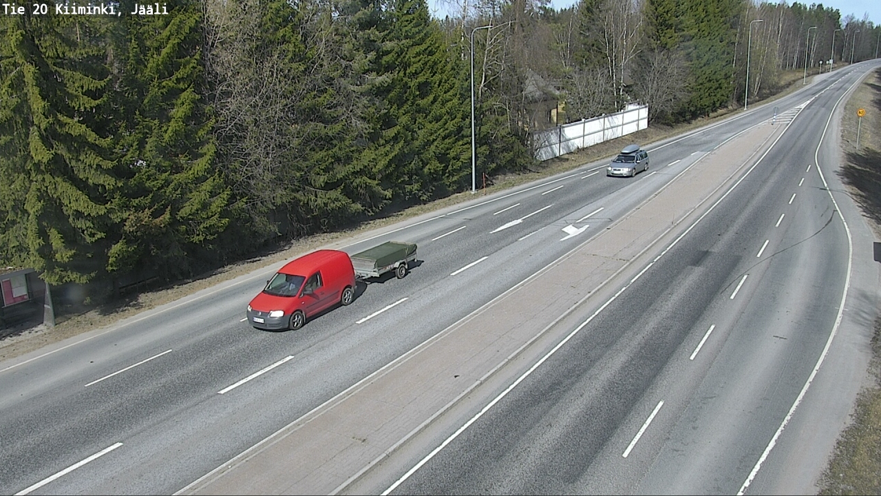 Weather Camera Image Road 20 Oulu Kiiminki, Jääli, Oulu, Pohjois-Pohjanmaa