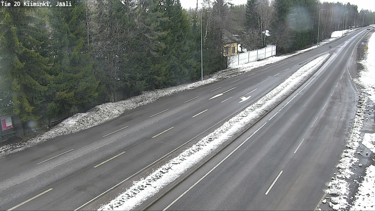 Weather Camera Image Väg 20 Uleåborg Kiiminki, Jääli, Oulu, Pohjois-Pohjanmaa