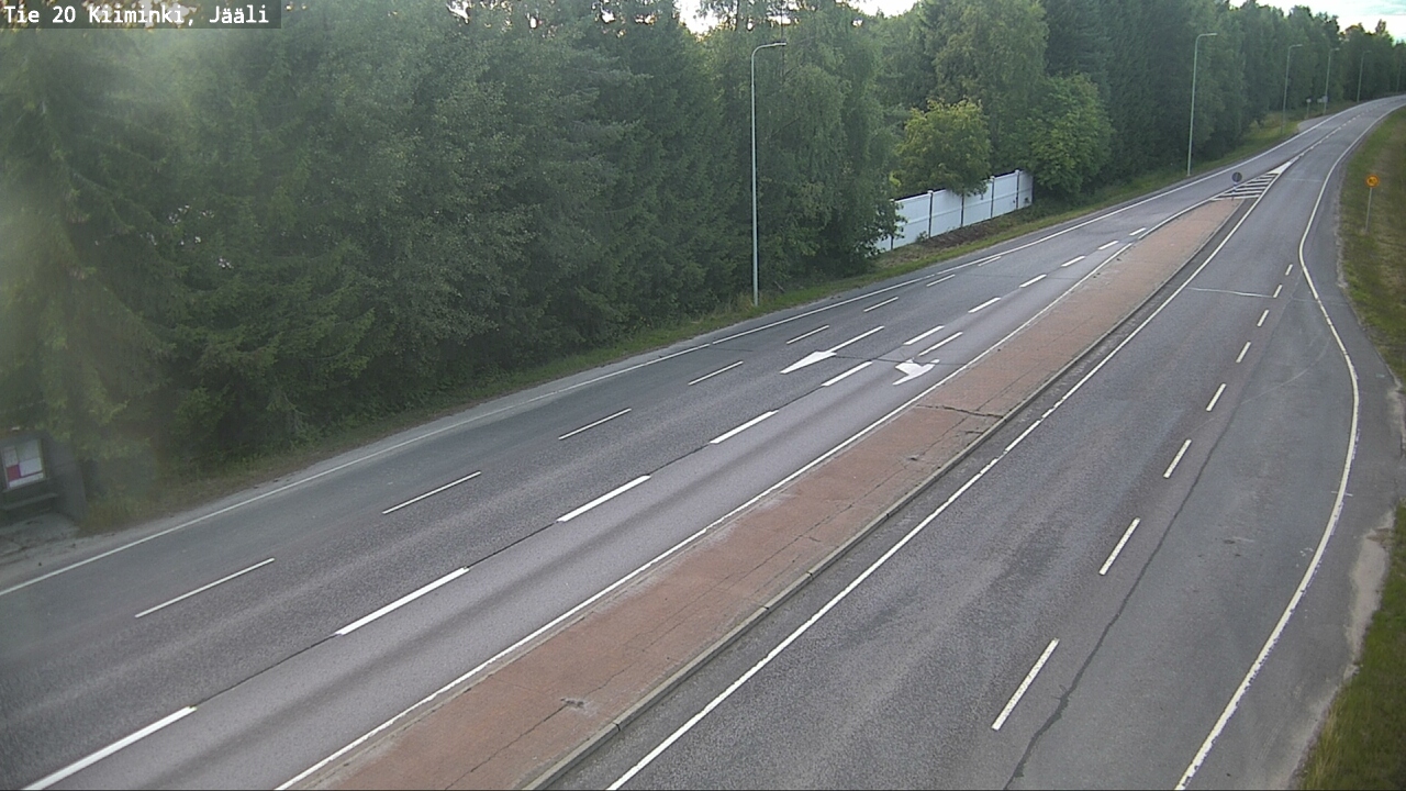 Weather Camera Image Väg 20 Uleåborg Kiiminki, Jääli, Oulu, Pohjois-Pohjanmaa