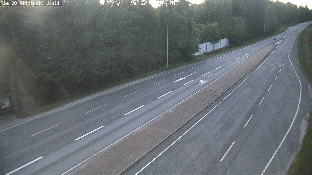 Weather Camera Image Väg 20 Uleåborg Kiiminki, Jääli, Oulu, Pohjois-Pohjanmaa