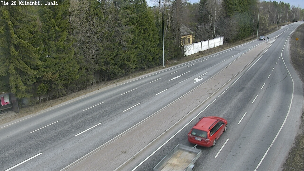 Weather Camera Image Road 20 Oulu Kiiminki, Jääli, Oulu, Pohjois-Pohjanmaa