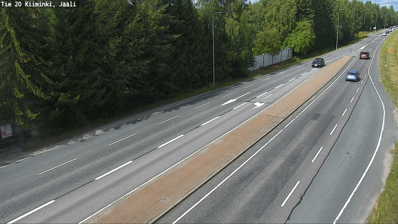 Weather Camera Image Väg 20 Uleåborg Kiiminki, Jääli, Oulu, Pohjois-Pohjanmaa