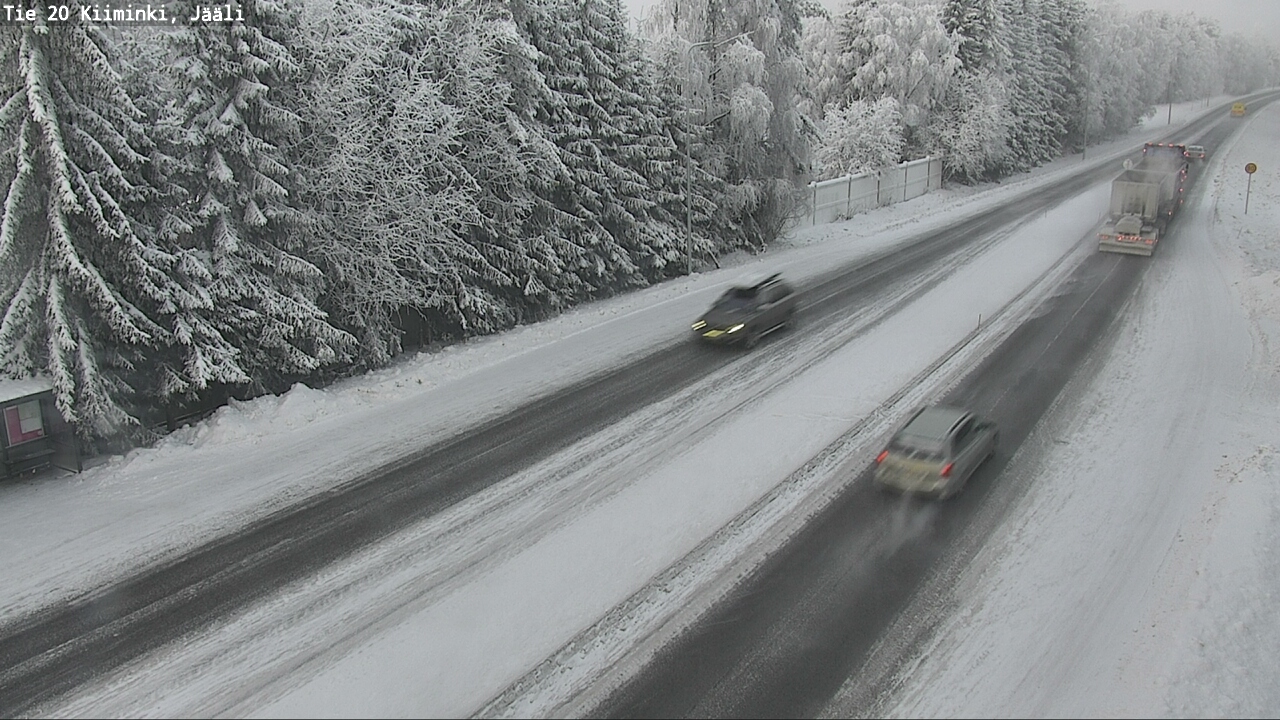 Weather Camera Image Väg 20 Uleåborg Kiiminki, Jääli, Oulu, Pohjois-Pohjanmaa