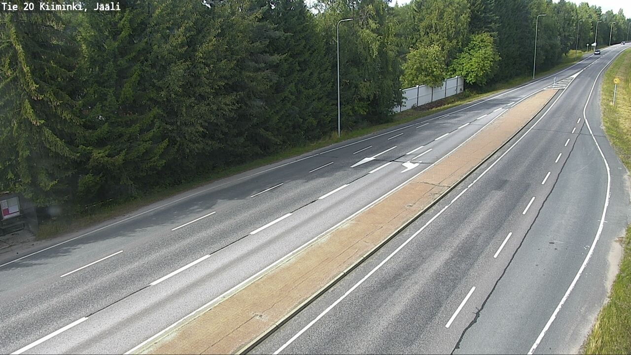 Weather Camera Image Väg 20 Uleåborg Kiiminki, Jääli, Oulu, Pohjois-Pohjanmaa
