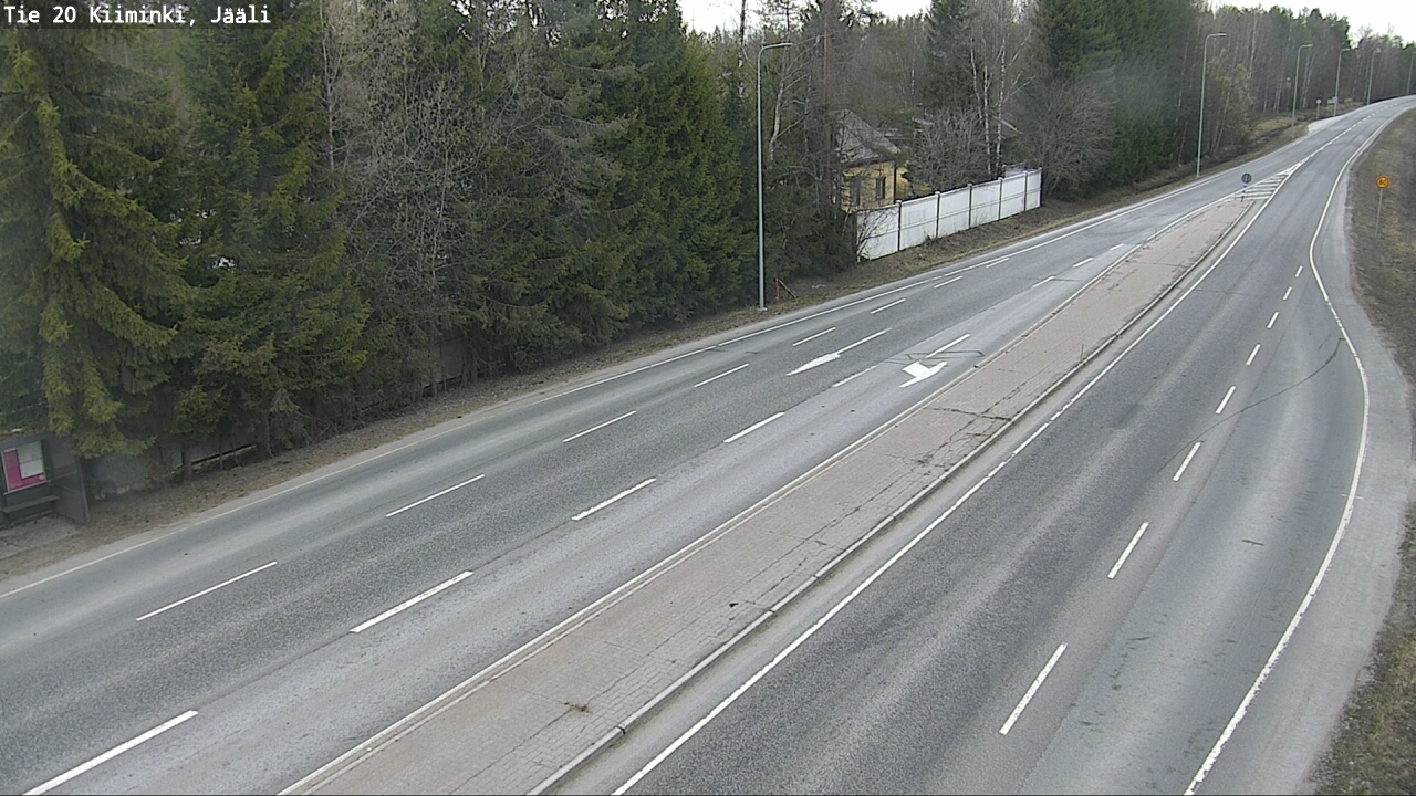 Weather Camera Image Road 20 Oulu Kiiminki, Jääli, Oulu, Pohjois-Pohjanmaa