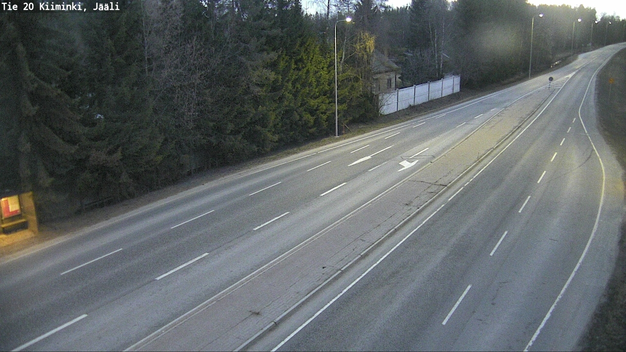 Weather Camera Image Road 20 Oulu Kiiminki, Jääli, Oulu, Pohjois-Pohjanmaa