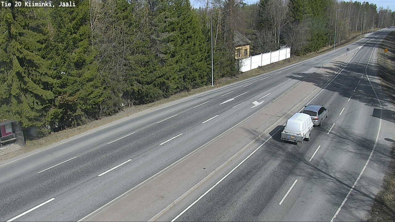 Weather Camera Image Road 20 Oulu Kiiminki, Jääli, Oulu, Pohjois-Pohjanmaa