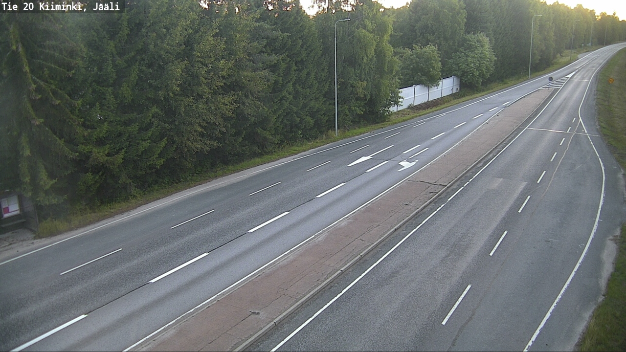 Weather Camera Image Väg 20 Uleåborg Kiiminki, Jääli, Oulu, Pohjois-Pohjanmaa
