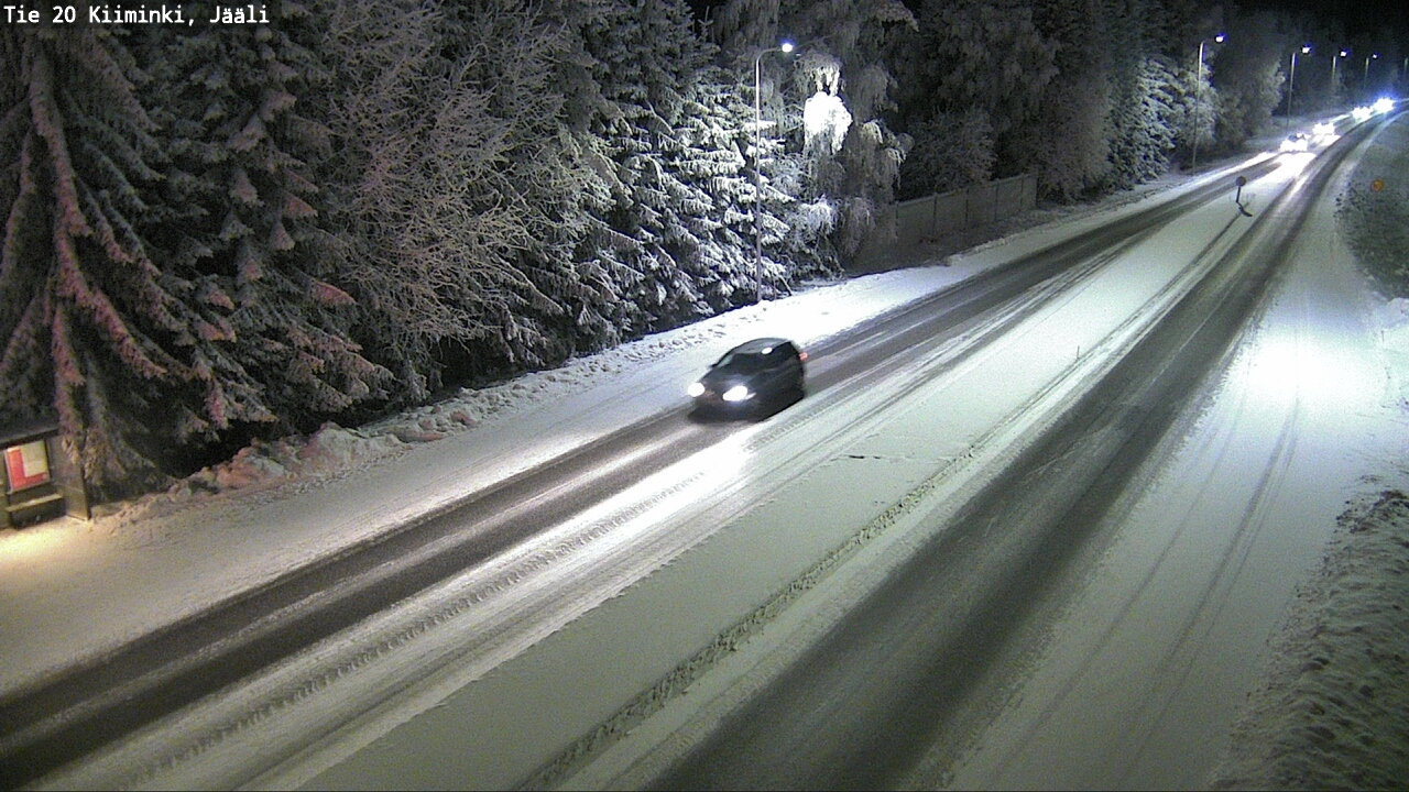 Weather Camera Image Väg 20 Uleåborg Kiiminki, Jääli, Oulu, Pohjois-Pohjanmaa