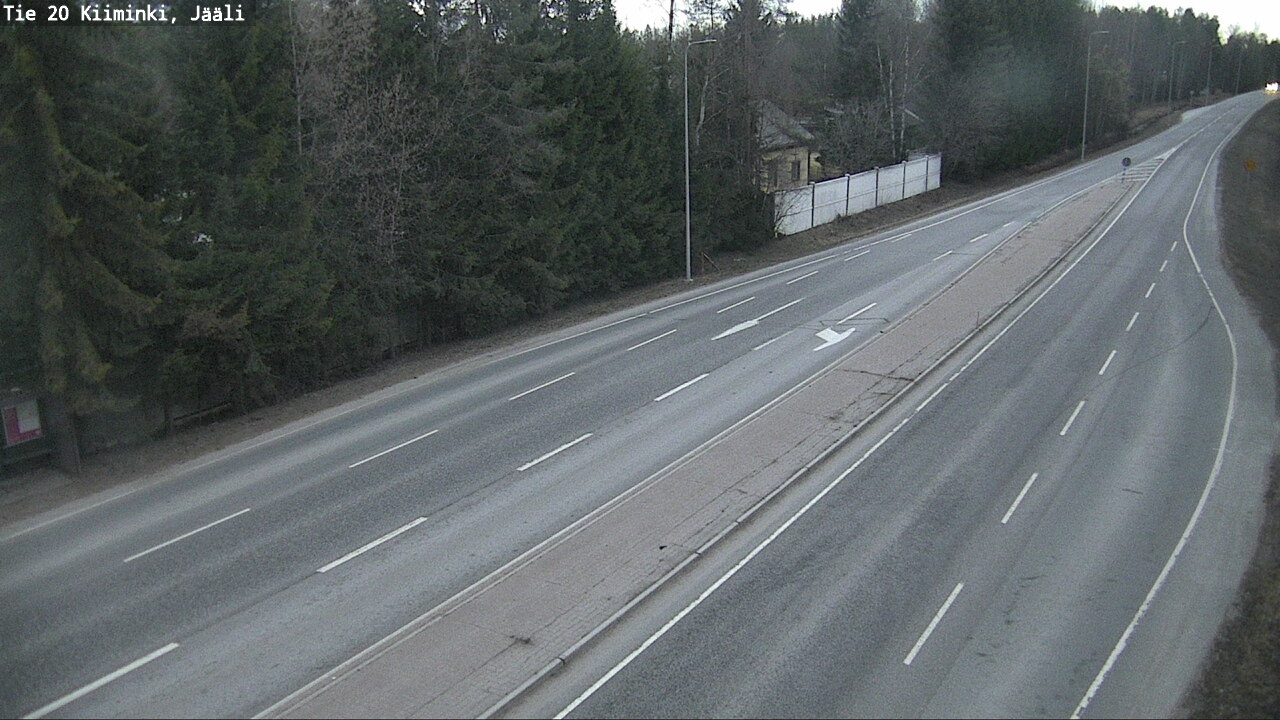 Weather Camera Image Road 20 Oulu Kiiminki, Jääli, Oulu, Pohjois-Pohjanmaa
