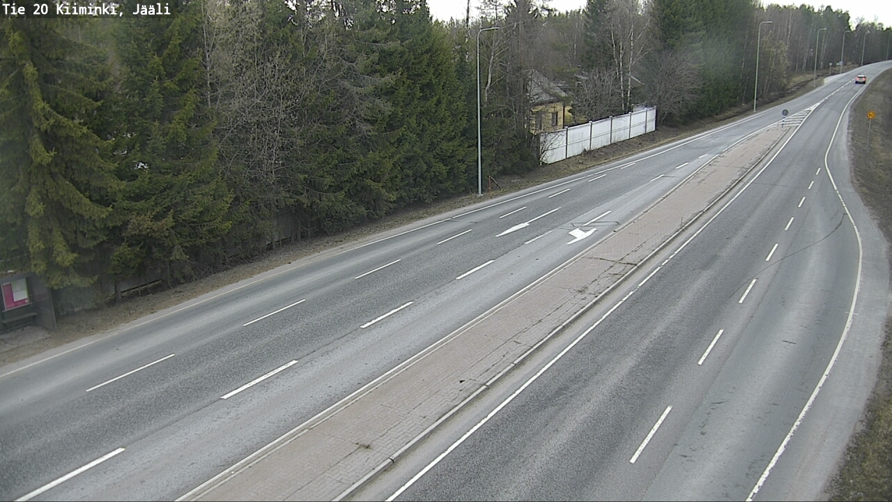 Weather Camera Image Road 20 Oulu Kiiminki, Jääli, Oulu, Pohjois-Pohjanmaa