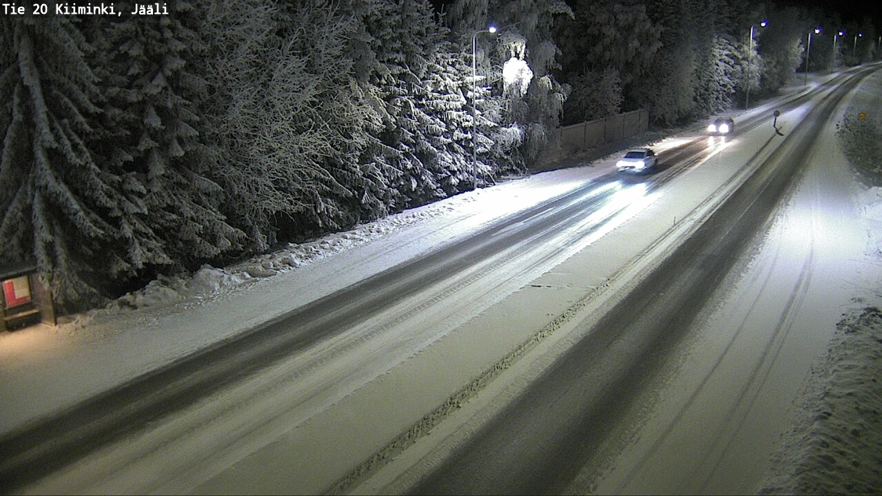 Weather Camera Image Väg 20 Uleåborg Kiiminki, Jääli, Oulu, Pohjois-Pohjanmaa