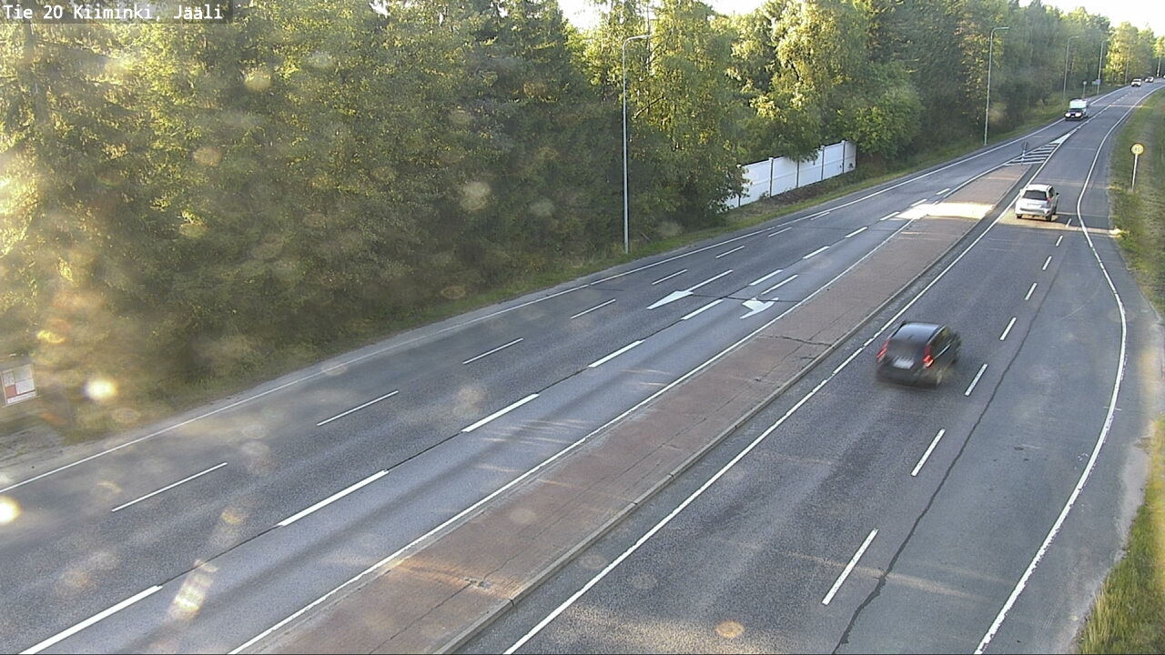 Weather Camera Image Väg 20 Uleåborg Kiiminki, Jääli, Oulu, Pohjois-Pohjanmaa