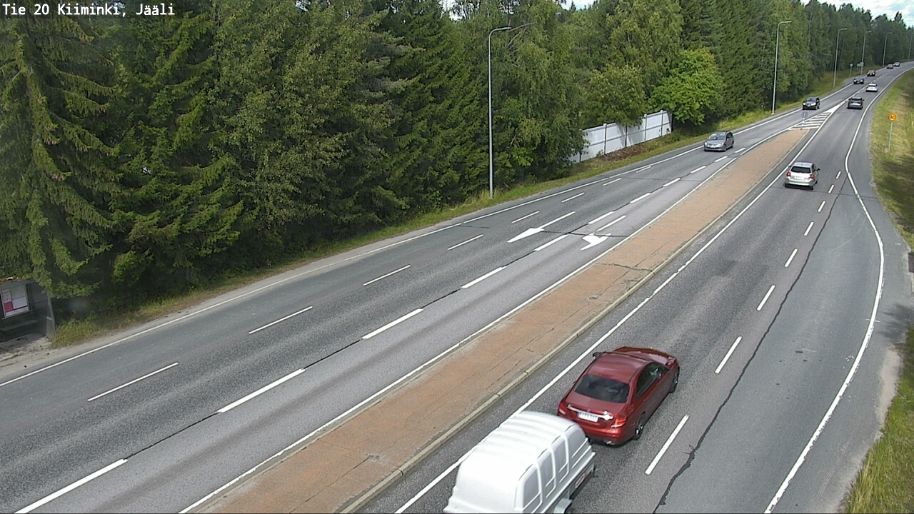 Weather Camera Image Väg 20 Uleåborg Kiiminki, Jääli, Oulu, Pohjois-Pohjanmaa
