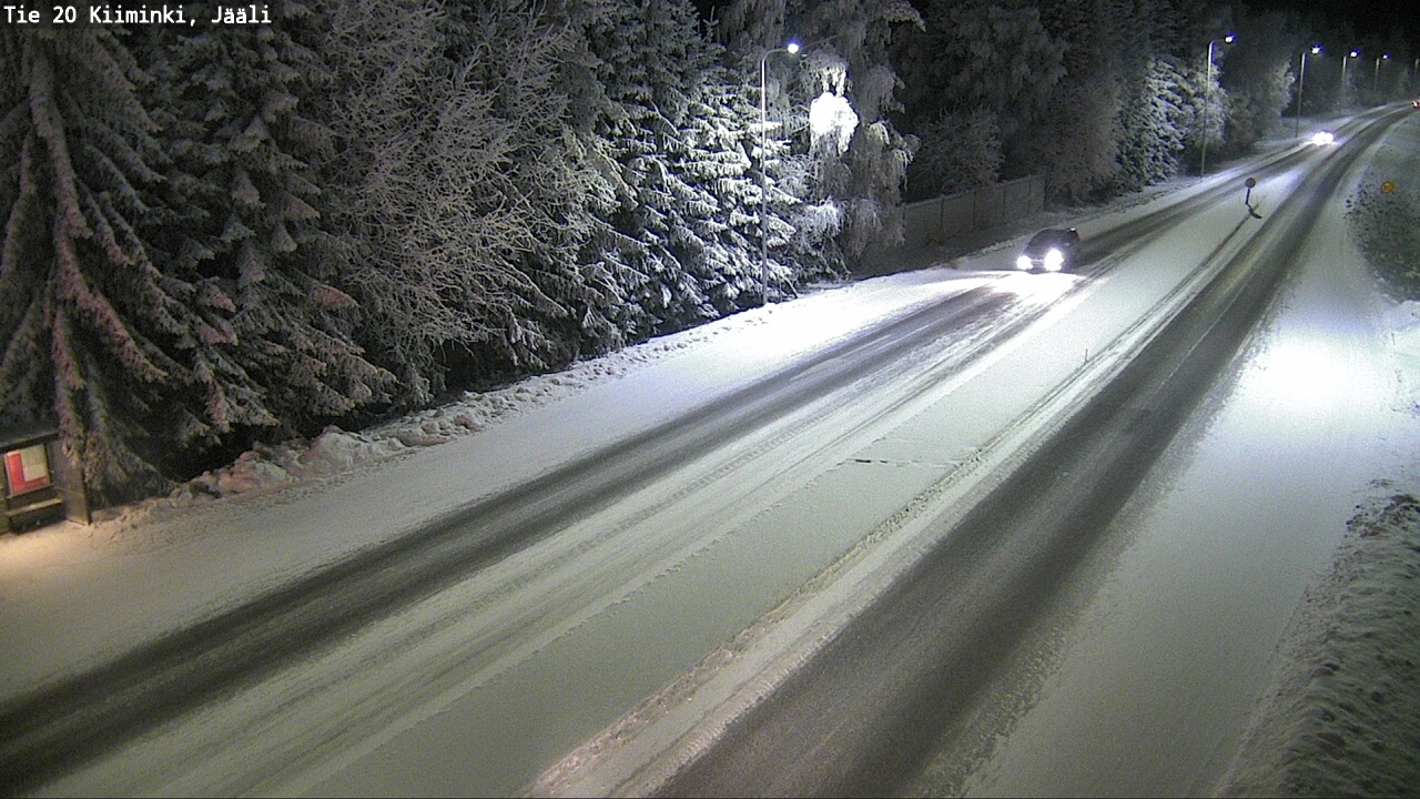 Weather Camera Image Väg 20 Uleåborg Kiiminki, Jääli, Oulu, Pohjois-Pohjanmaa
