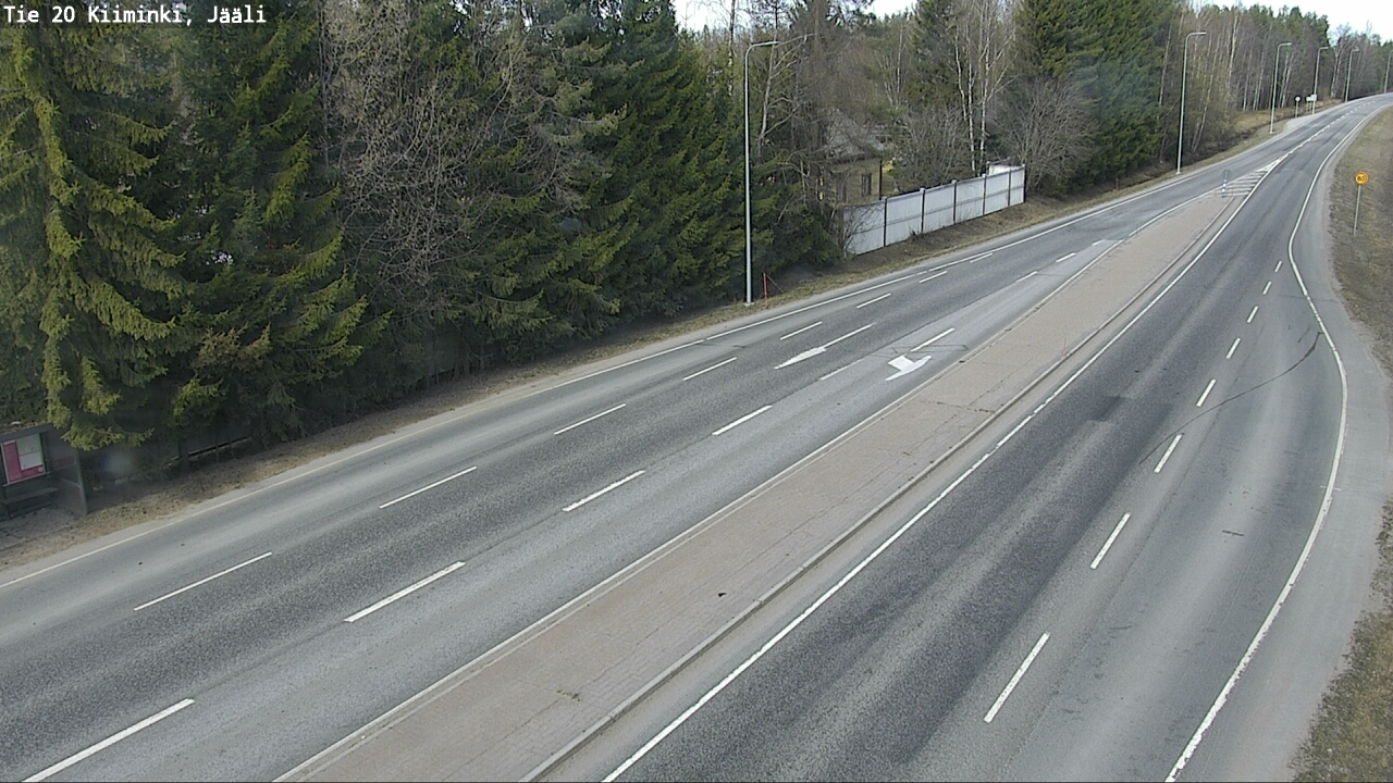 Weather Camera Image Road 20 Oulu Kiiminki, Jääli, Oulu, Pohjois-Pohjanmaa