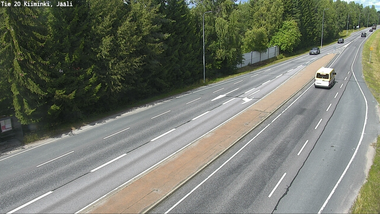 Weather Camera Image Väg 20 Uleåborg Kiiminki, Jääli, Oulu, Pohjois-Pohjanmaa