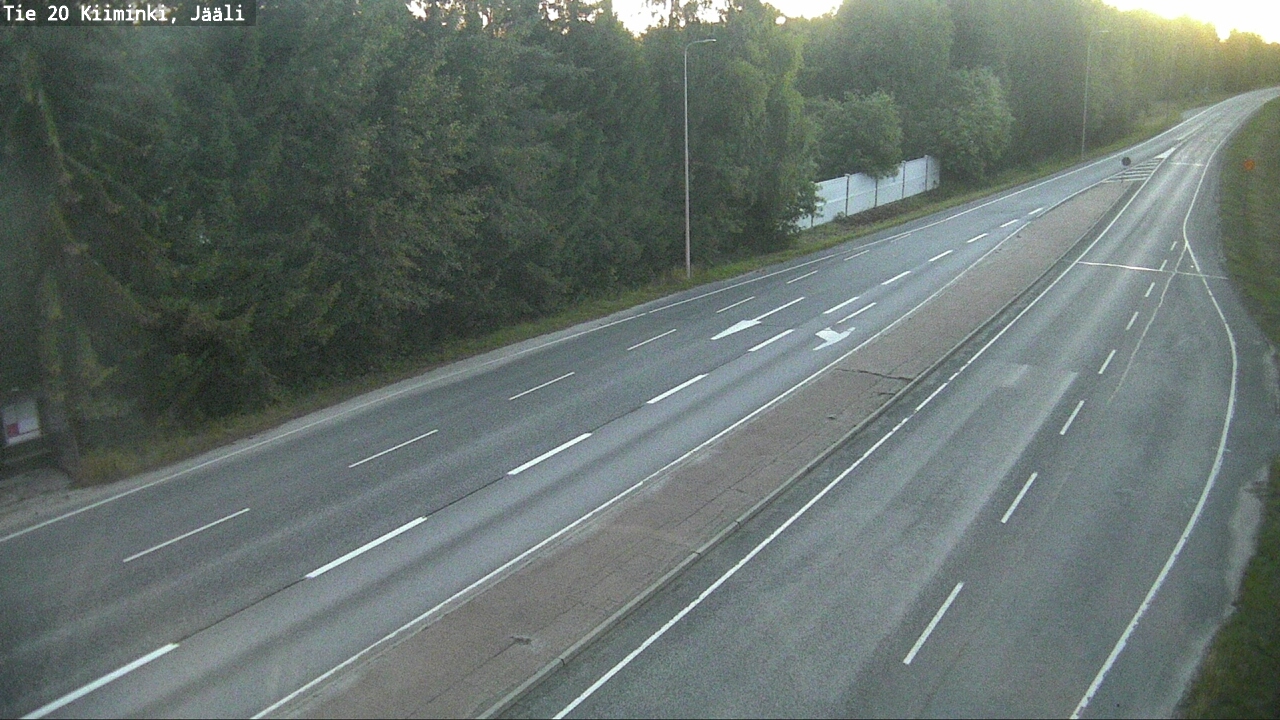 Weather Camera Image Väg 20 Uleåborg Kiiminki, Jääli, Oulu, Pohjois-Pohjanmaa