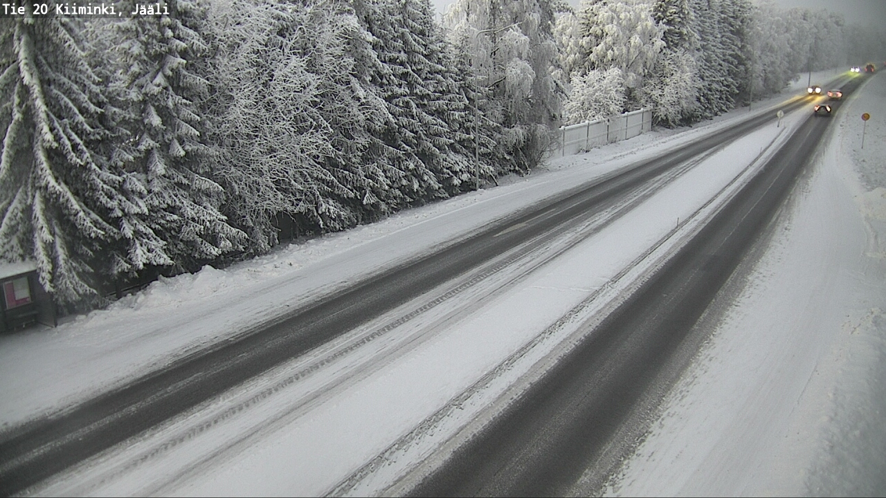 Weather Camera Image Väg 20 Uleåborg Kiiminki, Jääli, Oulu, Pohjois-Pohjanmaa