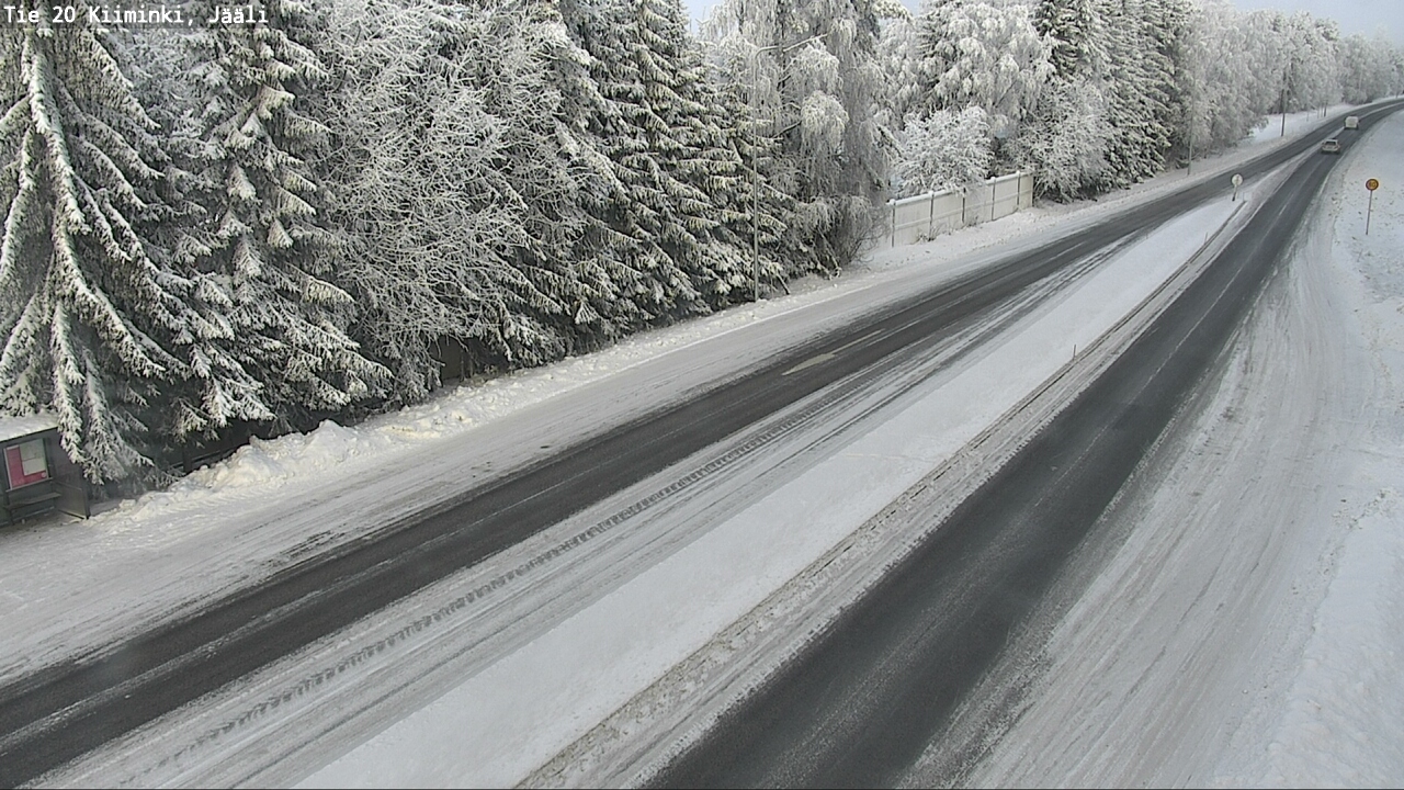 Weather Camera Image Väg 20 Uleåborg Kiiminki, Jääli, Oulu, Pohjois-Pohjanmaa