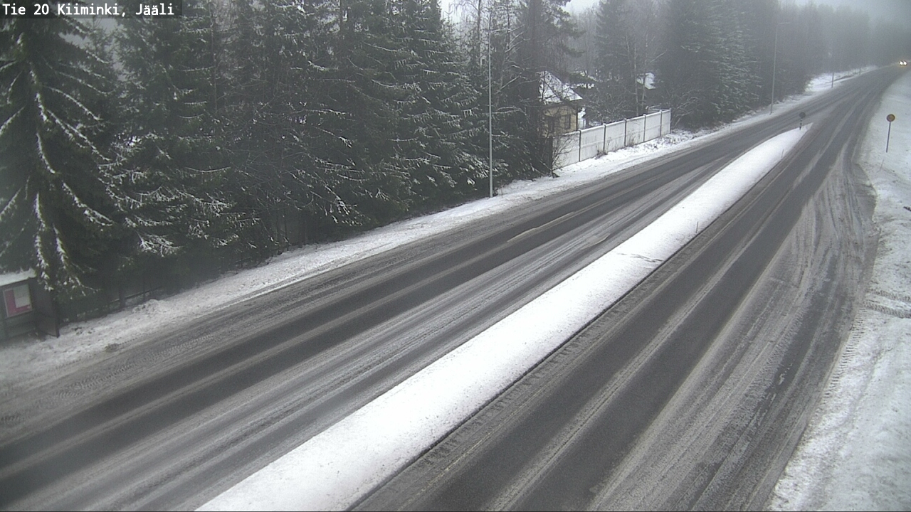 Weather Camera Image Road 20 Oulu Kiiminki, Jääli, Oulu, Pohjois-Pohjanmaa