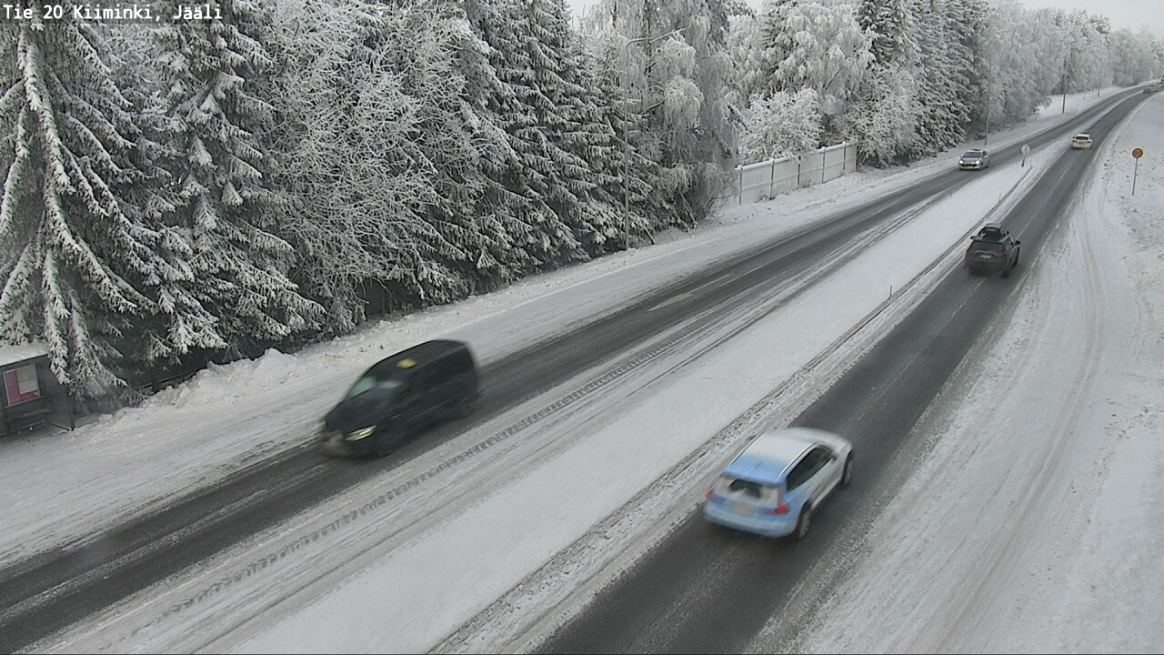 Weather Camera Image Väg 20 Uleåborg Kiiminki, Jääli, Oulu, Pohjois-Pohjanmaa
