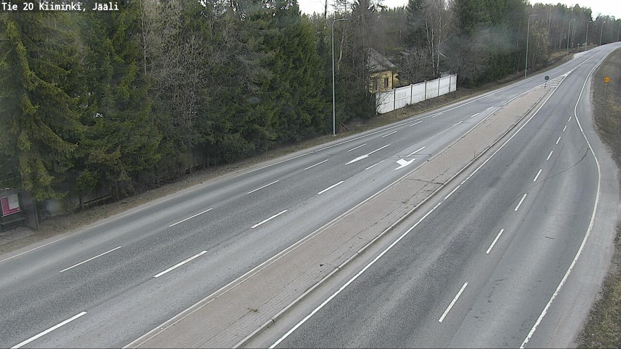 Weather Camera Image Road 20 Oulu Kiiminki, Jääli, Oulu, Pohjois-Pohjanmaa