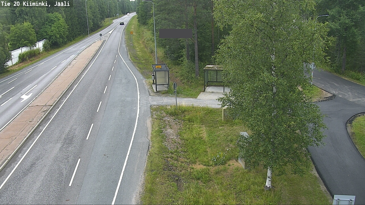 Weather Camera Image Road 20 Oulu Kiiminki, Jääli, Oulu, Pohjois-Pohjanmaa
