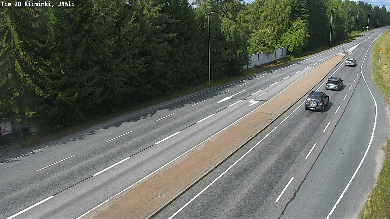 Weather Camera Image Väg 20 Uleåborg Kiiminki, Jääli, Oulu, Pohjois-Pohjanmaa
