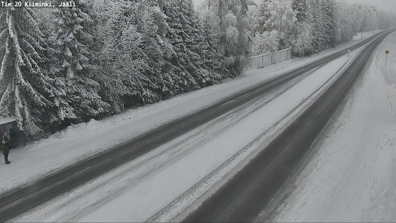 Weather Camera Image Väg 20 Uleåborg Kiiminki, Jääli, Oulu, Pohjois-Pohjanmaa