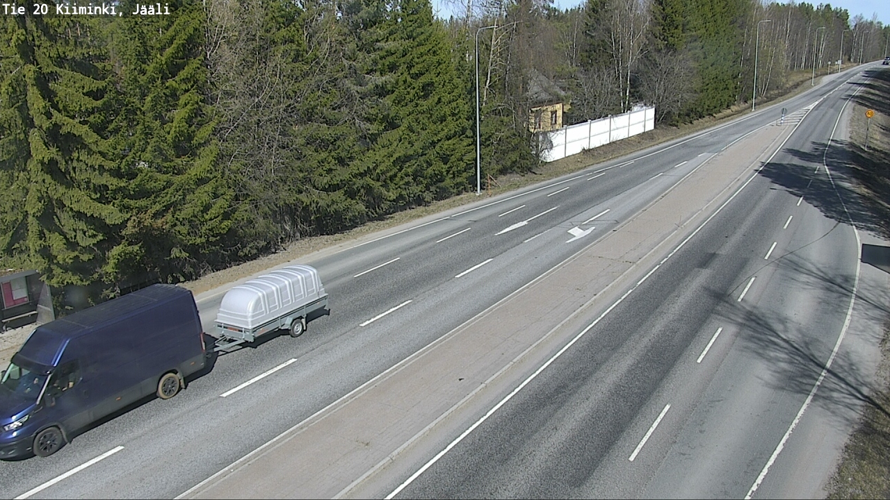 Weather Camera Image Road 20 Oulu Kiiminki, Jääli, Oulu, Pohjois-Pohjanmaa